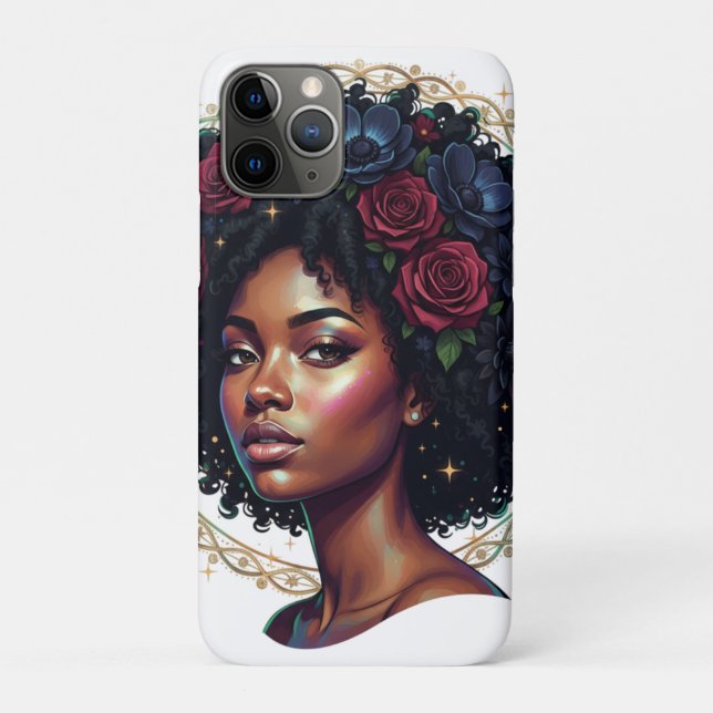 Coques Case-Mate iPhone Magie de fille noire Afro Diva (Dos)