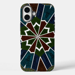 Coque Pour iPhone 16 Plus Magnifique Asie tendance Sari Abstrait Motif