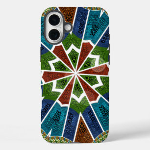 Coque Pour iPhone 16 Plus Magnifique Asie tendance Sari Abstrait Motif