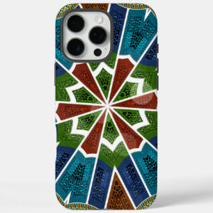 Coque iPhone 16 Pro Max Magnifique Asie tendance Sari Abstrait Motif