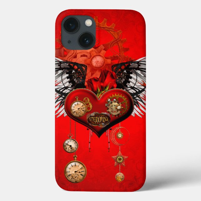 Coques Case-Mate iPhone Magnifique coeur steampunk (Verso)