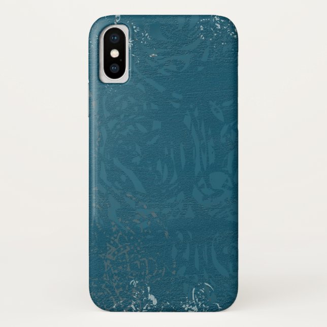 Coques Case-Mate iPhone Magnifique conception celtique bleue (Dos)