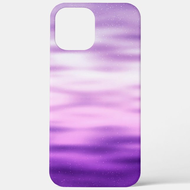 Coques Case-Mate iPhone Magnifique et unique Motif d'onde de l'espace viol (Verso)