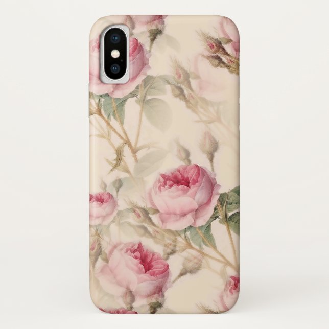 Coques Case-Mate iPhone Magnifique floral vintage (Dos)