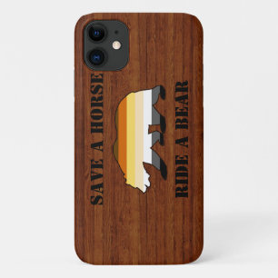 Coque Case-Mate Pour iPhone Magnifique Gay Bear Pride Sauver Un Cheval Monter