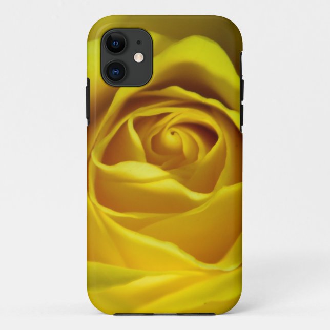 Coques Case-Mate iPhone Magnifique image macro rose jaune (Dos)