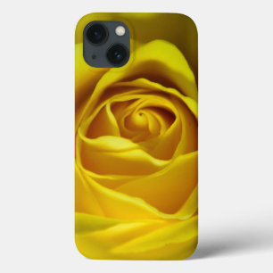 iPhone 13 Coque Magnifique image macro rose jaune