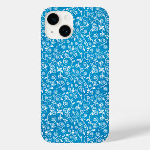Coque Case-Mate iPhone Magnifique motif géométrique bleu