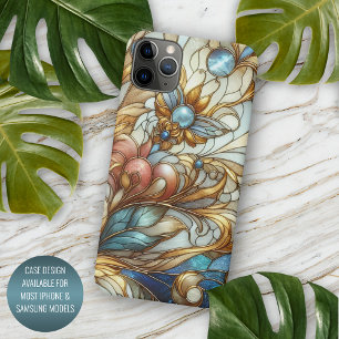 Case-Mate iPhone Case Magnifique motif mosaïque floral en verre teinté c