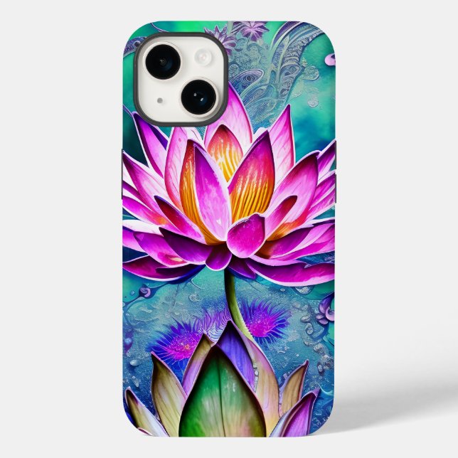 Coques Case-Mate iPhone Magnifique Portrait rose Lotus Flower (Verso)