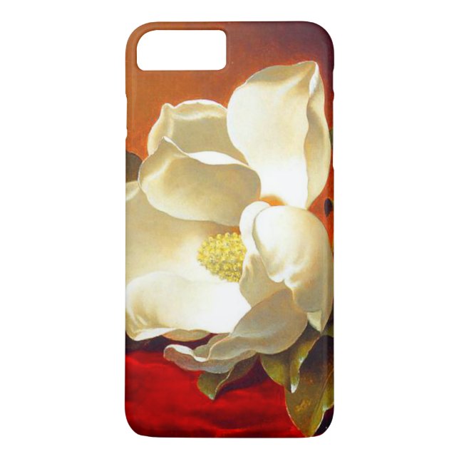 Coques Case-Mate iPhone Magnolia sur Red Velvet Martin Johnson Heade (Dos)
