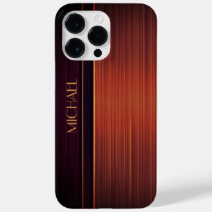 Coque Case-Mate iPhone Mahogany Style texturé Nom personnalisé