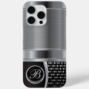 Coque Case-Mate iPhone Maillage métallique noir et argent