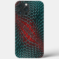 maillage tordu numérique de fil cyan vif sur rouge