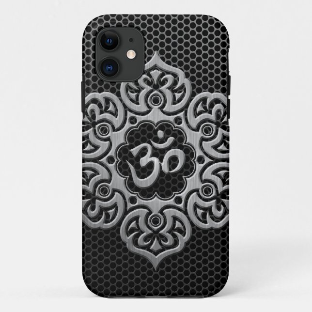 Coques Case-Mate iPhone Maille en acier OM floral (Dos)