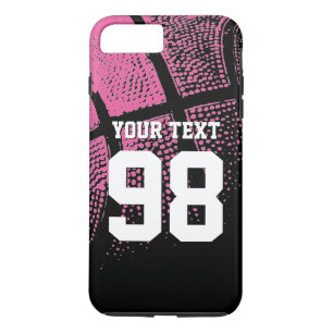 Case-Mate iPhone Case Maillot de basket-ball rose personnalisé numéro no