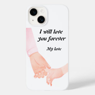 Coque Case-Mate iPhone Main dans l'amour de la main Art - Parent & Enfant