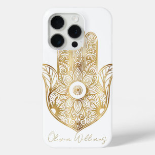 Coque Case-Mate iPhone Main de tournesol or Hamsa