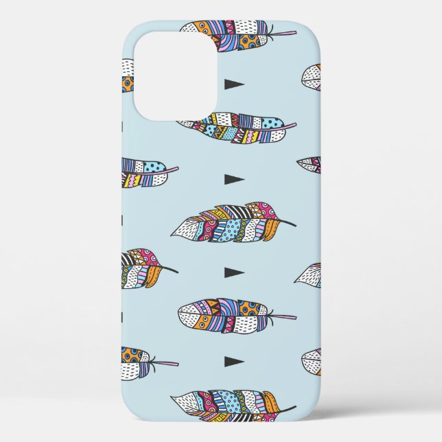 Coques Case-Mate iPhone Main en plume style Boho tirée (Verso)