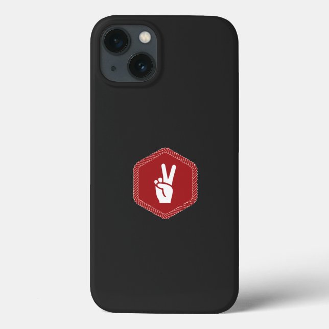 Coques Case-Mate iPhone main, geste, pouce, police, rouge, poignet, ongle, (Verso)