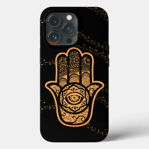 Case-Mate iPhone Case Main Golden Hamsa