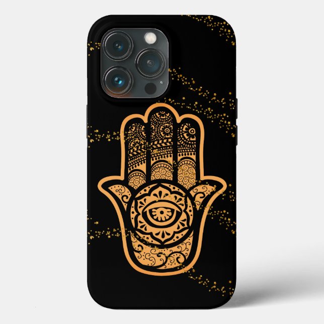 Coques Case-Mate iPhone Main Golden Hamsa (Verso)