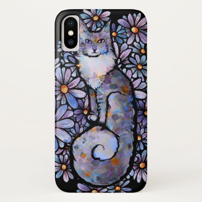 Coques Case-Mate iPhone Maine Coon Dilute Calico Cat Violet (Dos)