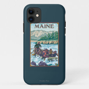Etui iPhone Case-Mate MaineRiver transportant la scène par radeau