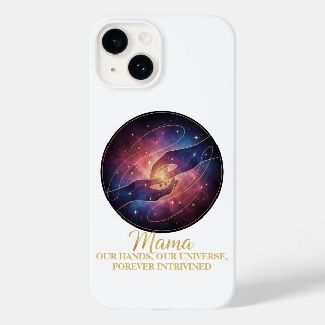 Coques Case-Mate iPhone Mains de Maman Céleste Galaxie Univers (Verso)