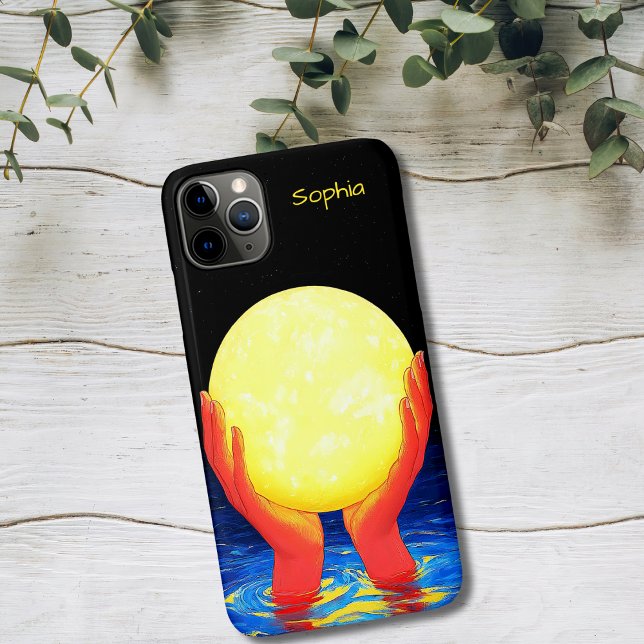 Coques Case-Mate iPhone Mains tenant la Lune (Créateur téléchargé)
