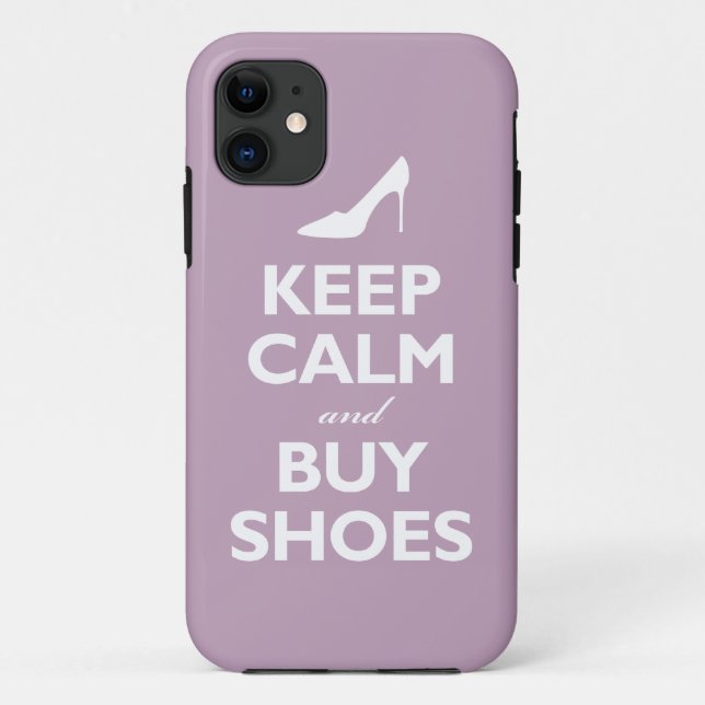 Coques Case-Mate iPhone Maintenez calme et achetez les chaussures (la (Dos)