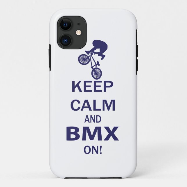 Coques Case-Mate iPhone Maintenez le calme et BMX activé (Dos)