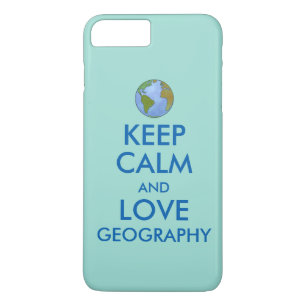 Case-Mate iPhone Case Maintenez le calme et la géographie d'amour