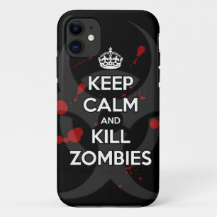 Coques Pour iPhone maintenez les zombis calmes et de mise à mort