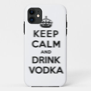 Coque Case-Mate iPhone Maintenez vodka calme et de boissons