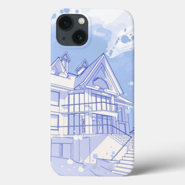 Coques Case-Mate iPhone maison : aspiration d'aquarelle (Verso)