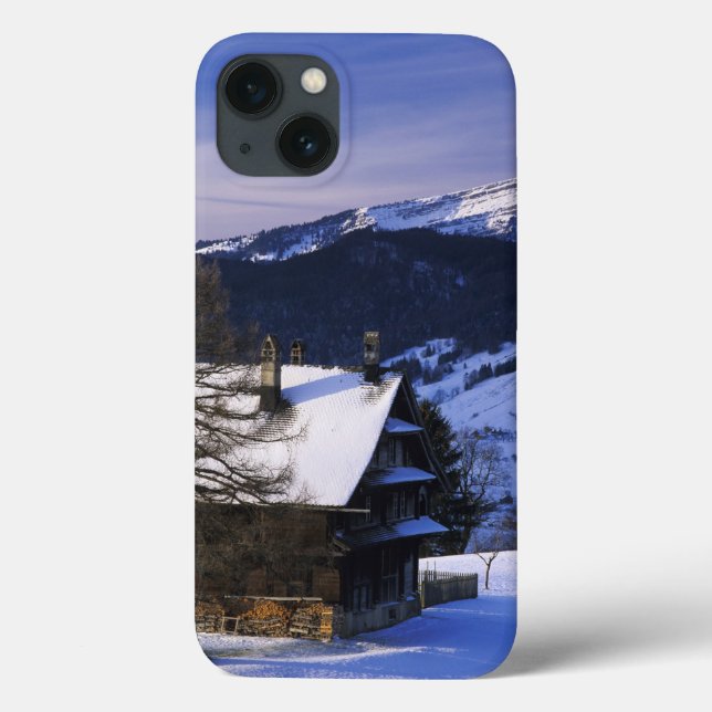 Coques Case-Mate iPhone Maison de ferme et mont Rigi et Pilatus, (Verso)