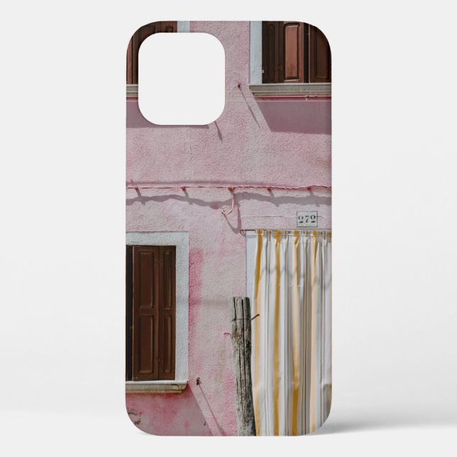 COQUES Case-Mate iPhone MAISON EN BÉTON ROSE AVEC TROIS FENÊTRES ET UNE PO (Verso)