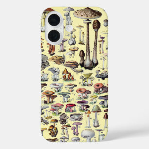 Coque Pour iPhone 16 Maisonnette Champêtre Vintage aux Champignons Bota