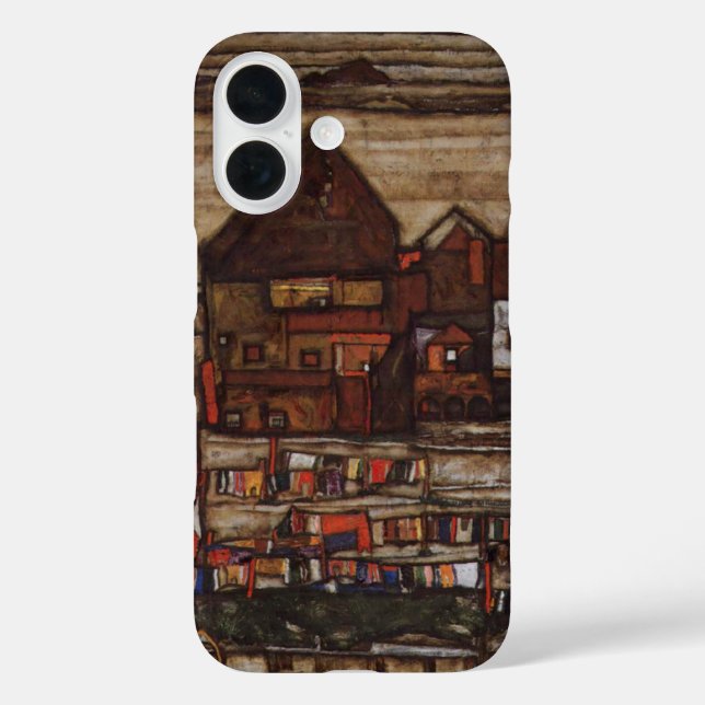 Coques Case-Mate iPhone Maisons avec blanchisserie par Egon Schiele (Verso)