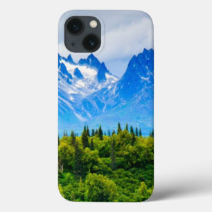iPhone 13 Coque Majestic Alaska Mountains