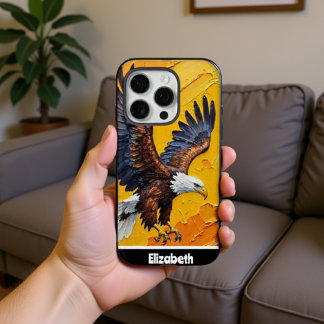 Coque iPhone 16 Pro Majestic Bald Eagle En Vol