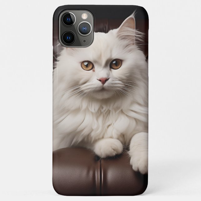 Coques Case-Mate iPhone Majestic white cat (Dos)
