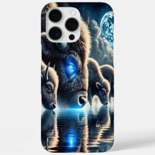 Coque iPhone 16 Pro Max Majestueux buffles reflétant les merveilles de la 