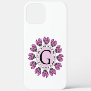 Case-Mate iPhone Case Majuscule G monogramme floral