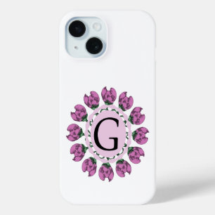 Coque Case-Mate iPhone Majuscule G monogramme floral