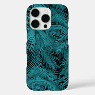 Coque iPhone 16 Pro Makana Palms Hawaiian Turquoise Tropical Feuilles 