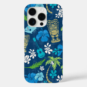 Coque iPhone 16 Pro Makapuu Beach Batik Hawaïen Navy