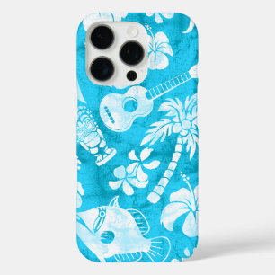 Coque iPhone 16 Pro Makapuu Beach Batik hawaïen Turquoise