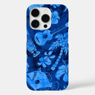 Coque iPhone 16 Pro Makapuu Beach Hawaiian Batik Blue